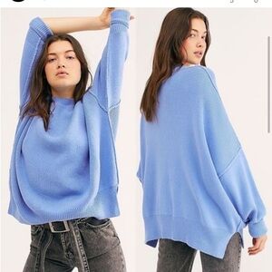 Free People Easy Street Tunic Blue